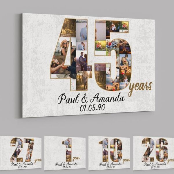 Personalized Canvas Love By Years