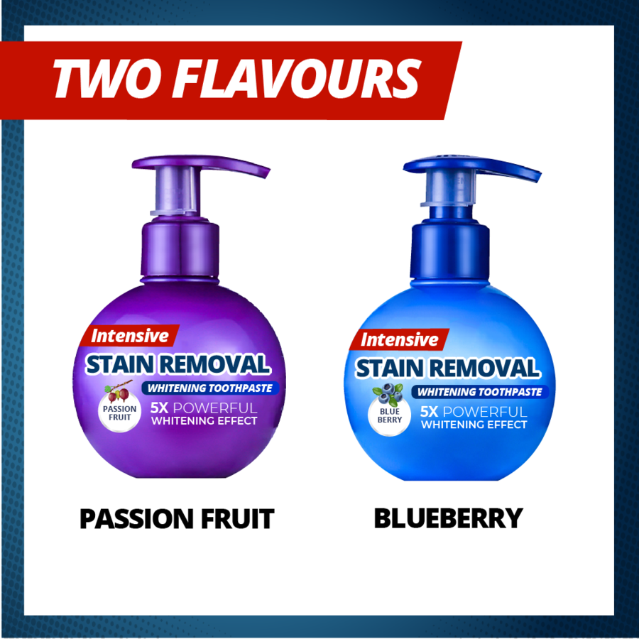 【On Sale】Intensive Stain Removal Whitening Toothpaste