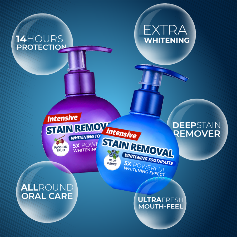 【On Sale】Intensive Stain Removal Whitening Toothpaste