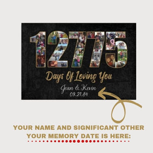 Personalized Canvas Love By Days