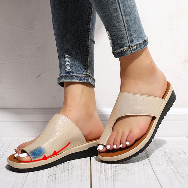 Correcting platform sandals sales
